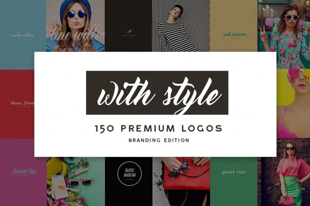 150个时尚流行风格的潮流女性logo标志设计模板集合[1.2GB]百度云网盘下载
